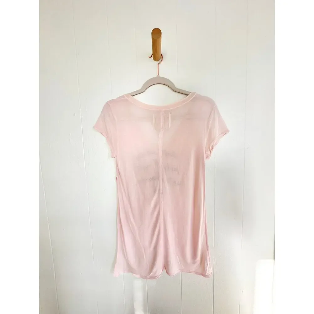 Vintage Y2K Abercrombie Gold Label Pink Side Split Sleep Shirt Dress XS